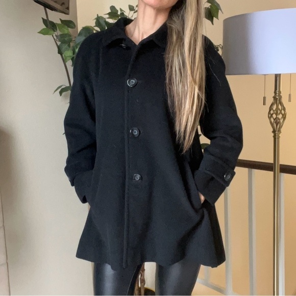 Ellen Tracy Women’s Black Wool Jacket 3 Button Up
Collared Long Sleeve Size M - Picture 1 of 15